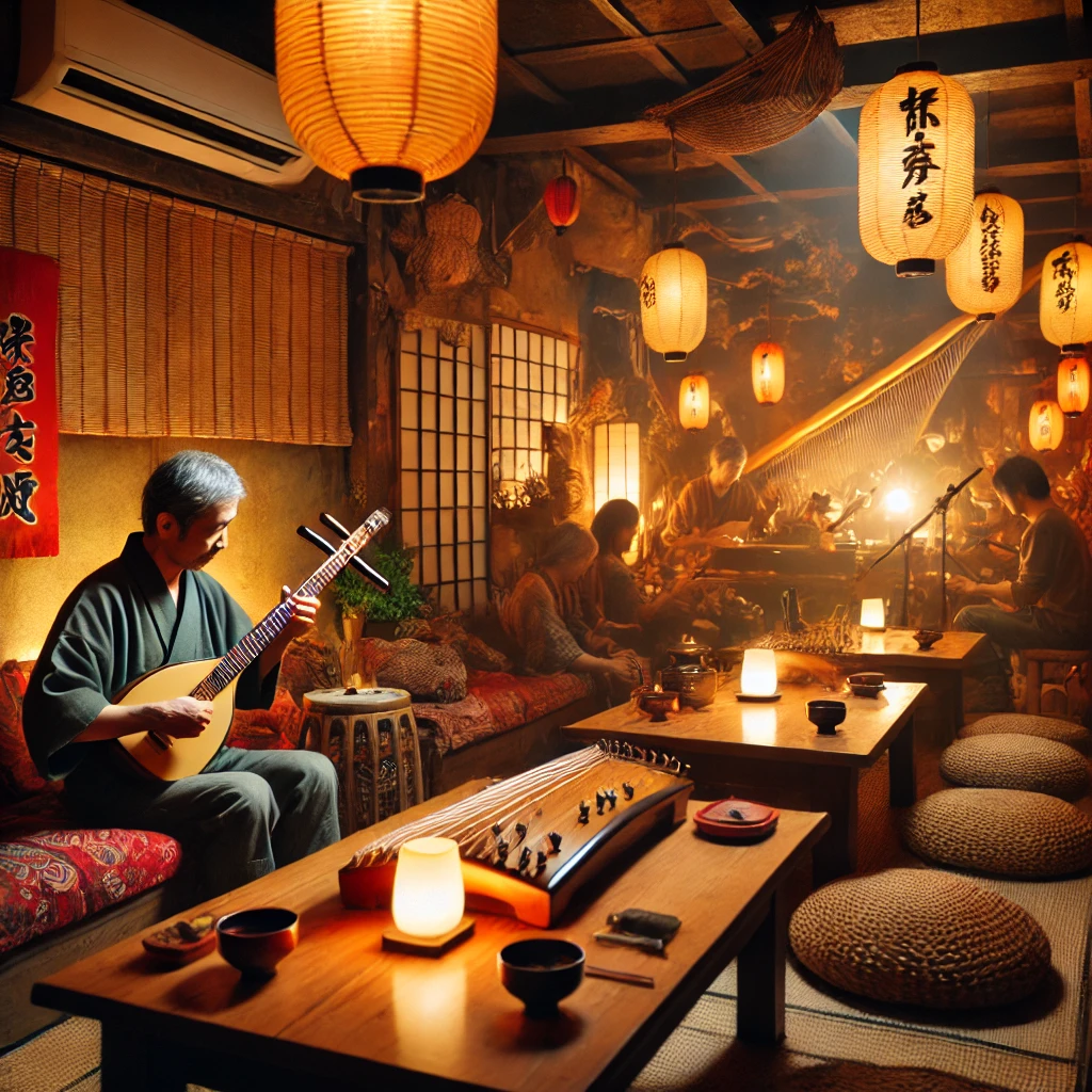 Folk Music Izakaya Atmosphere