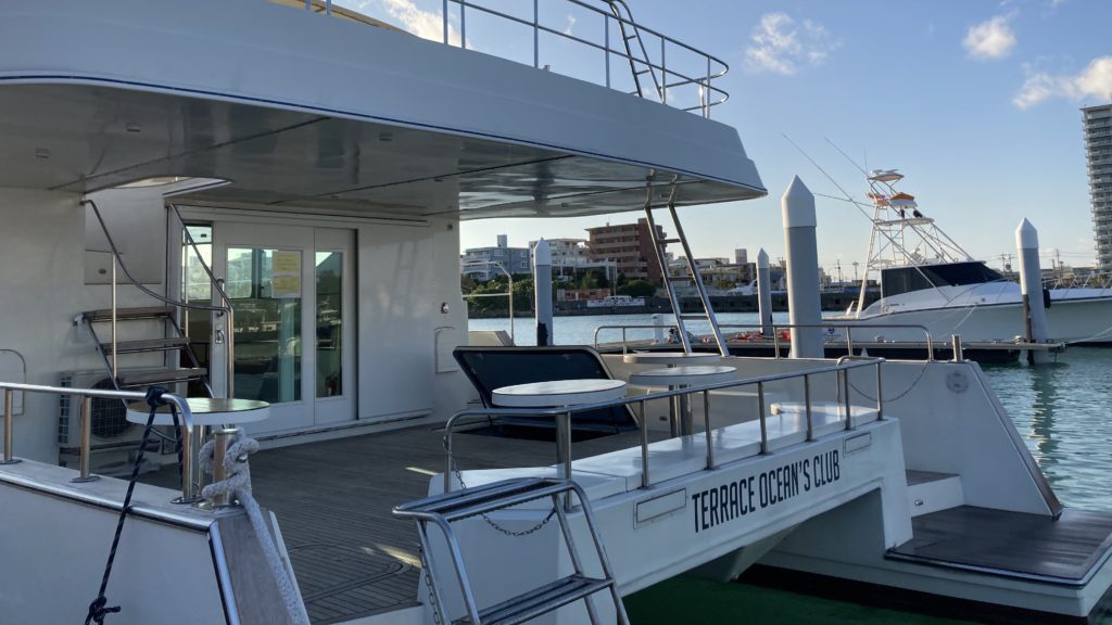 Okinawa private charter relaxing onboard